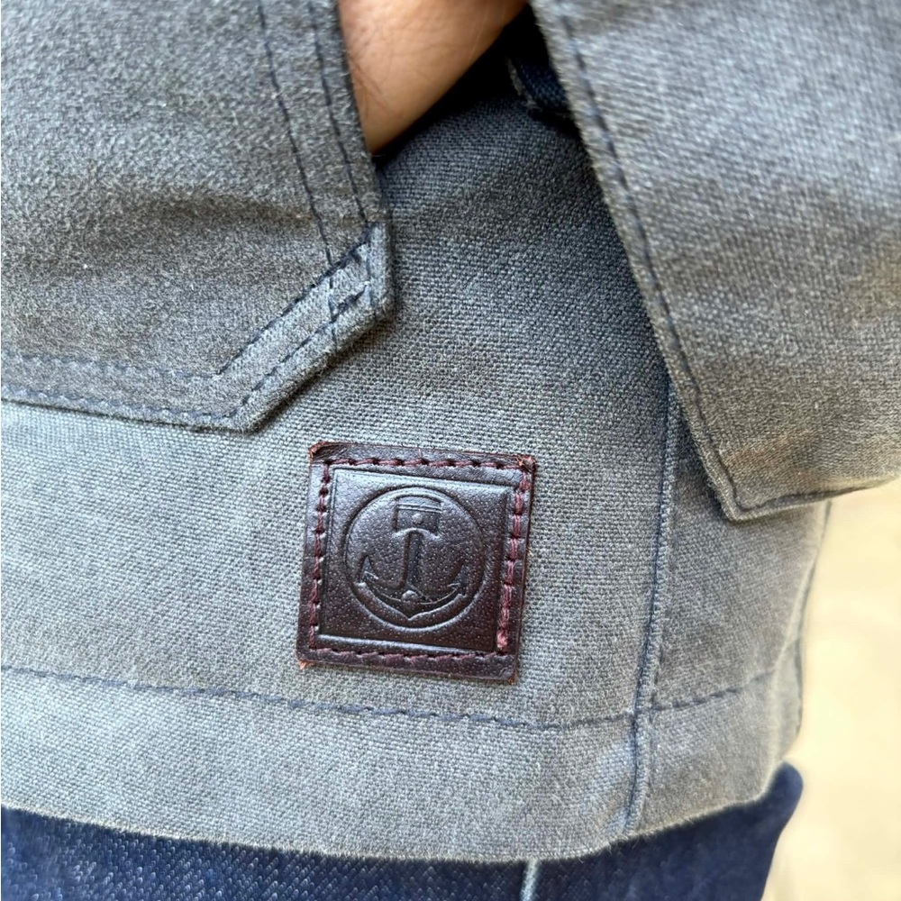 SOLD - Iron & Resin Navigator Jacket Waxed Canvas 1st Generation Charcoal Grey - Picture 9 of 12
